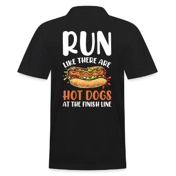 Ligne d’arrivée du marathonien de marathon Dire drôle - Polo Homme - noir - Dos - Kai (181cm)