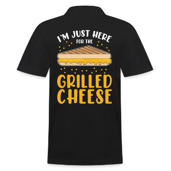 Grillkäse Nur Hier Für Den Gegrillten Käse - Männer Poloshirt - Schwarz - Hinten - Kai (181cm)