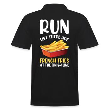 Ligne d’arrivée du marathonien de marathon Dire drôle - Polo Homme - noir - Dos - Kai (181cm)