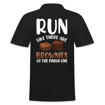 Ligne d’arrivée du marathonien de marathon Dire drôle - Polo Homme - noir - Dos - Kai (181cm)