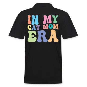 Cat Mom Retro Groovy In My Cat Mom Era - Polo Homme - noir - Dos - Kai (181cm)