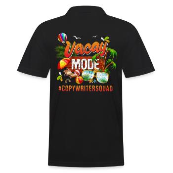 Rédacteur Vacances Groupe #Copywritersquad - Polo Homme - noir - Dos - Kai (181cm)