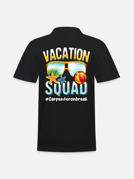 Carpenter Vacation Squad #Carpenteronbreak - Men's Polo Shirt - black