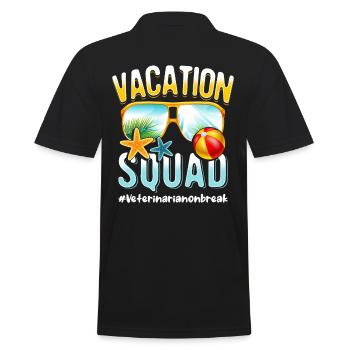 Escouade de vacances vétérinaire #Veterinarianonbreak - Polo Homme - noir - Dos - Kai (181cm)