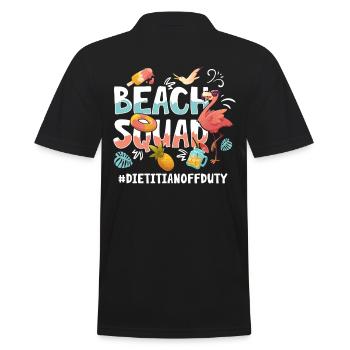 Diététiste Vacances Beach Group - Polo Homme - noir - Dos - Kai (181cm)