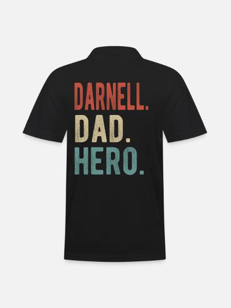 Darnell Papa Held - Männer Poloshirt - Schwarz