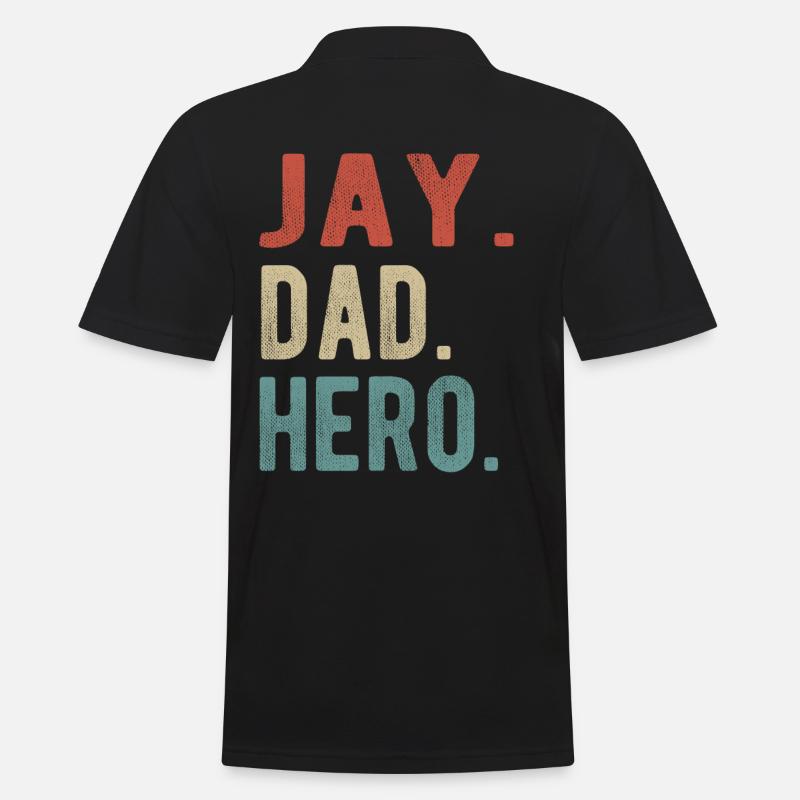 Jay Papa Held - Männer Poloshirt - Schwarz
