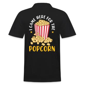 Popcorn amant cadeau drôle pop-corn - Polo Homme - noir - Dos - Kai (181cm)