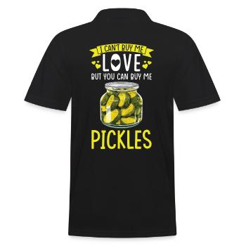 Pickles Lover concombre mariné cadeau - Polo Homme - noir - Dos - Kai (181cm)