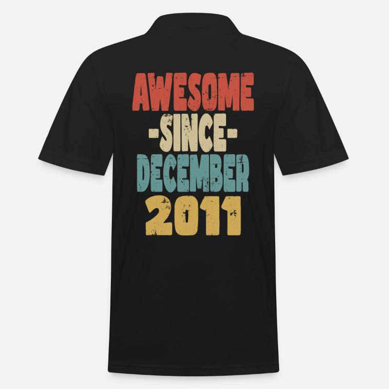 Fantastischer Dezember 2011 - Männer Poloshirt - Schwarz