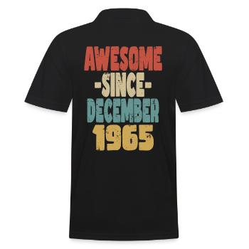 Génial décembre 1965 - Polo Homme - noir - Dos - Kai (181cm)