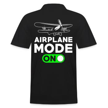 RC Modellflugzeug Pilot Geschenk - Männer Poloshirt - Schwarz - Hinten - Kai (181cm)