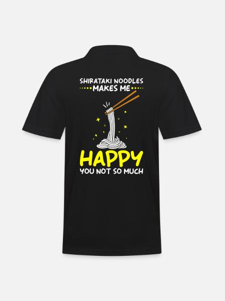 Shiritaki Noodles - Men's Polo Shirt - black