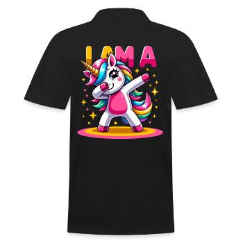 Licorne Dabbing Mignon Arc-en-ciel Je Suis Une Licorne - Polo Homme - noir - Dos - Kai (181cm)