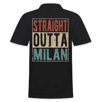 Tout droit sorti de Milan - Polo Homme - noir - Dos - Kai (181cm)