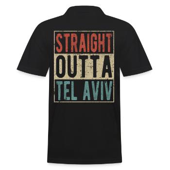 Tout droit sorti de Tel Aviv - Polo Homme - noir - Dos - Kai (181cm)