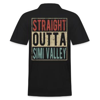Direkt aus dem Simi-Tal - Männer Poloshirt - Schwarz - Hinten - Kai (181cm)