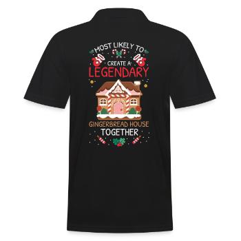 Le plus probable à Noël - Polo Homme - noir - Dos - Kai (181cm)