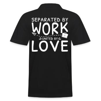 Famille éloignée séparée par le travail - Polo Homme - noir - Dos - Kai (181cm)