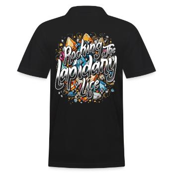 Secouer la vie lapidaire Lapidistes Lapidaristes - Polo Homme - noir - Dos - Kai (181cm)