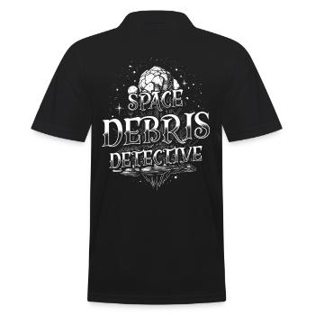 Meteorite Hunter Meteorite Hunting - Men's Polo Shirt - black - Back - Kai (181cm)