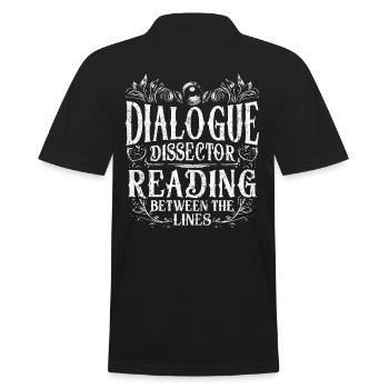 Dissecteur de dialogue pour le scénario de film - Polo Homme - noir - Dos - Kai (181cm)