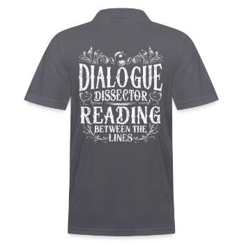 Dissecteur de dialogue pour le scénario de film - Polo Homme - charbon - Dos - Nico (186cm)