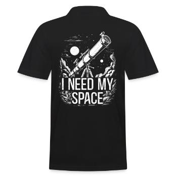 Astrophotography Space Astronomy Telescope - Men's Polo Shirt - black - Back - Kai (181cm)