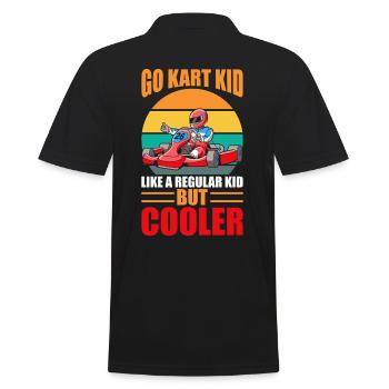 Go Kart Kid comme un enfant ordinaire mais plus cool - Polo Homme - noir - Dos - Kai (181cm)