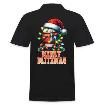 Football américain Joyeux Blitzmas Noël festif - Polo Homme - noir - Dos - Kai (181cm)