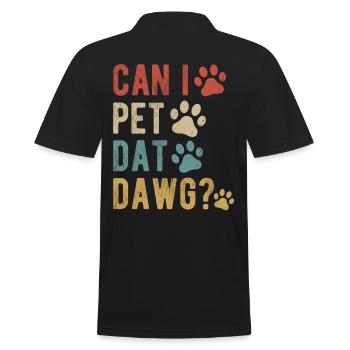 Puis-je caresser Dat Dawg ? - Polo Homme - noir - Dos - Kai (181cm)