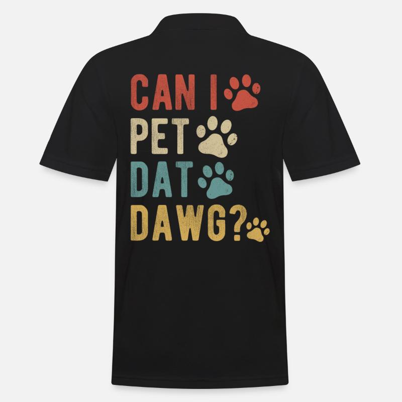 Puis-je caresser Dat Dawg ? - Polo Homme - noir