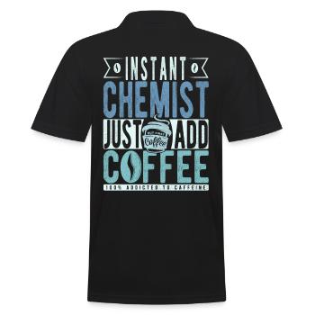 Chimiste instantané Il suffit d’ajouter du café - Polo Homme - noir - Dos - Kai (181cm)