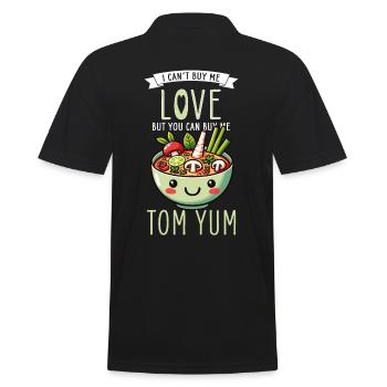 Tom Yum Soup Lovers Delight - Thailändische Küche - Männer Poloshirt - Schwarz - Hinten - Kai (181cm)