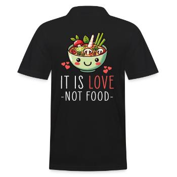 Genießen Sie den Geschmack mit exklusivem Tom Yum - Männer Poloshirt - Schwarz - Hinten - Kai (181cm)