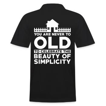 Tiny House Owner Essential Design - Célébrez - Polo Homme - noir - Dos - Kai (181cm)