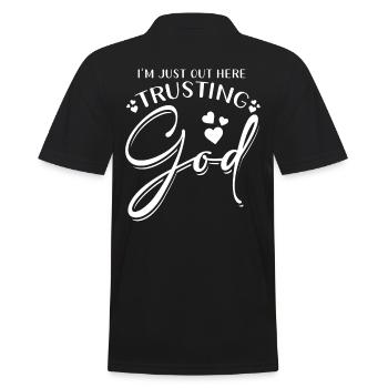Foi en Jésus Confiance chrétienne en Dieu - Polo Homme - noir - Dos - Kai (181cm)