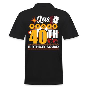 Escouade du 40e anniversaire de Las Vegas - Polo Homme - noir - Dos - Kai (181cm)