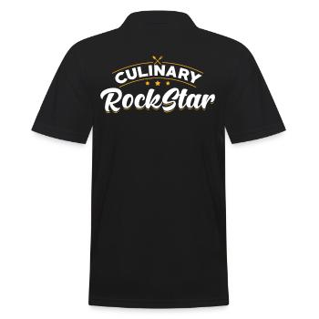 Chef Cuisinier Cuisine - Polo Homme - noir - Dos - Kai (181cm)