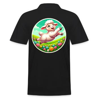 Prairie à moutons - Polo Homme - noir - Dos - Kai (181cm)