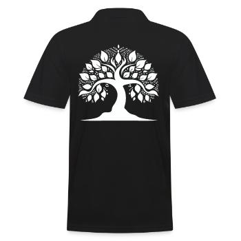 Yoga Arbre de Vie - Polo Homme - noir - Dos - Kai (181cm)