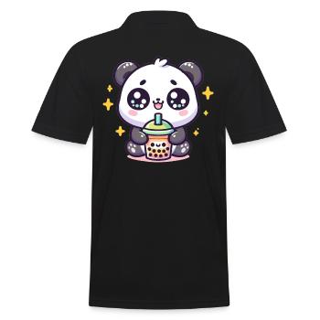 Panda Bubble Tea Boba Kawaii - Polo Homme - noir - Dos - Kai (181cm)