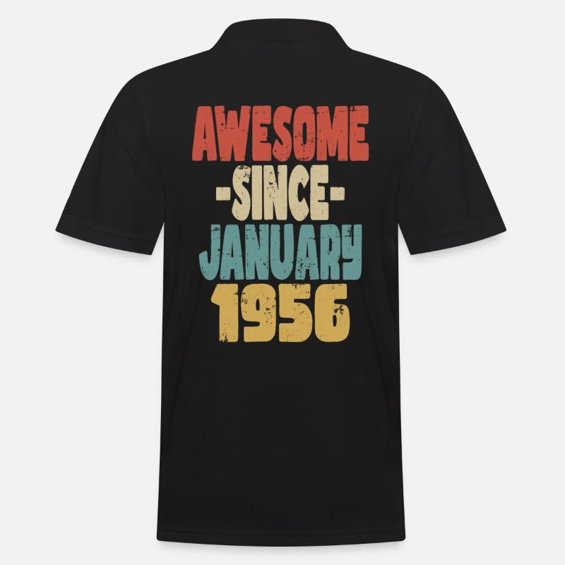 Fantastischer Januar 1956 - Männer Poloshirt - Schwarz