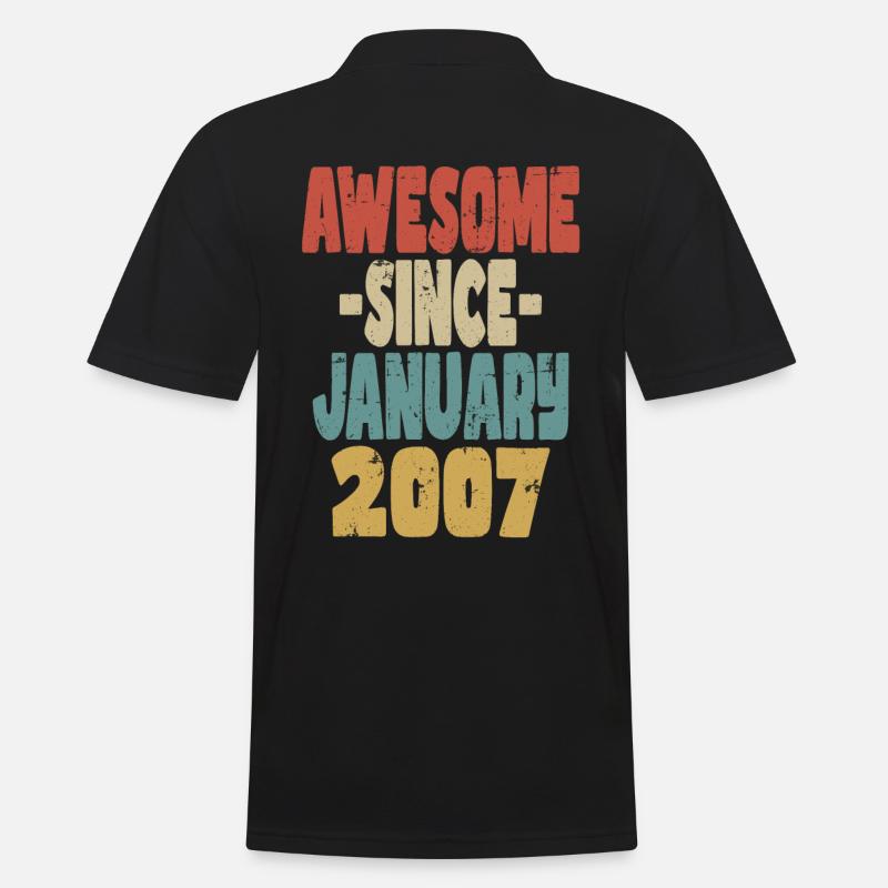 Toller Januar 2007 - Männer Poloshirt - Schwarz