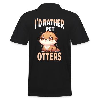 Adorable loutre oeuvre parfaite pour loutre mignonne - Polo Homme - noir - Dos - Kai (181cm)