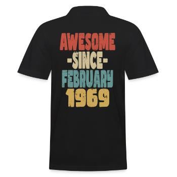 Génial Février 1969 - Polo Homme - noir - Dos - Kai (181cm)