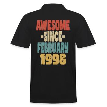 Génial Février 1998 - Polo Homme - noir - Dos - Kai (181cm)