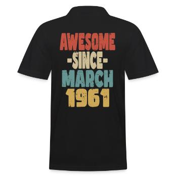 Génial mars 1961 - Polo Homme - noir - Dos - Kai (181cm)