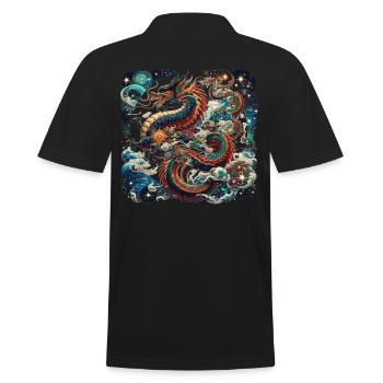 Dragon Zodiaque Chinois - Polo Homme - noir - Dos - Kai (181cm)