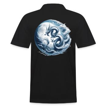 Dragon Lune Dragon Chinois Dragon Symbole Du Zodiaque - Polo Homme - noir - Dos - Kai (181cm)